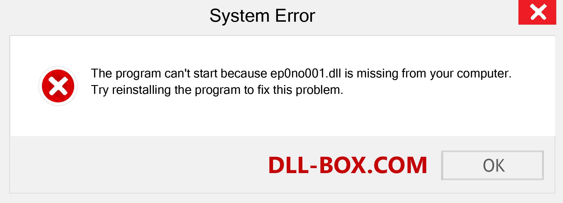  ep0no001.dll file is missing?. Download for Windows 7, 8, 10 - Fix  ep0no001 dll Missing Error on Windows, photos, images